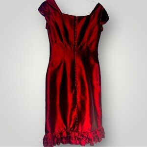Red Taffita Dress